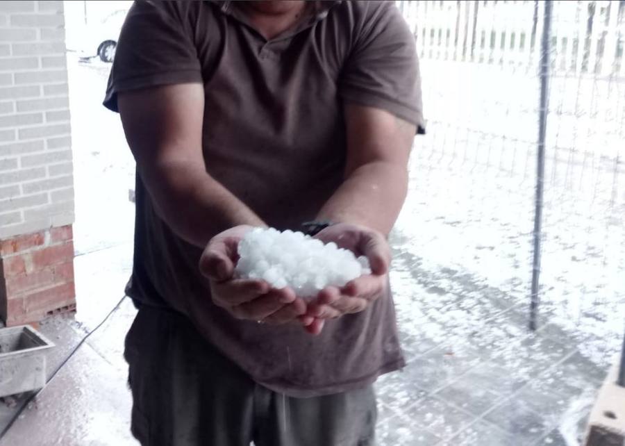 Granizada en Llíria.