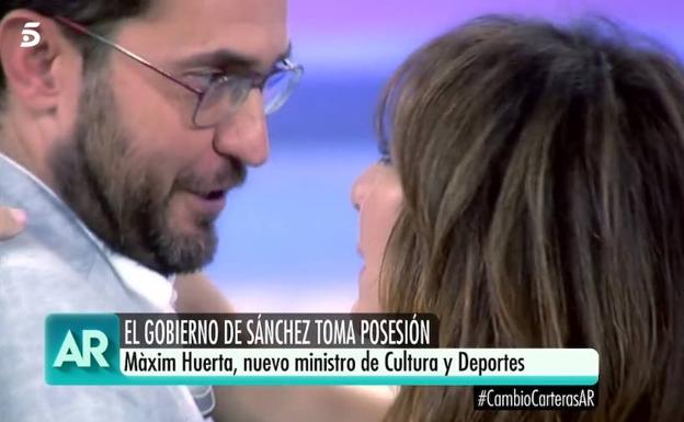 Ana Rosa, «orgullosa» por el nombramiento de Màxim Huerta: «Se puede ser intelectual y presentar un programa de televisión»