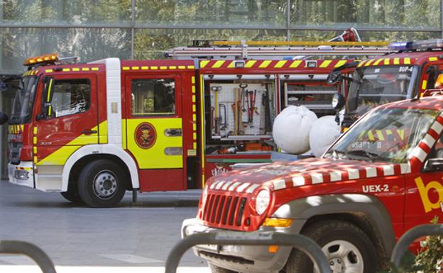 Vehículos de bomberos del Ayuntamiento de Valencia.