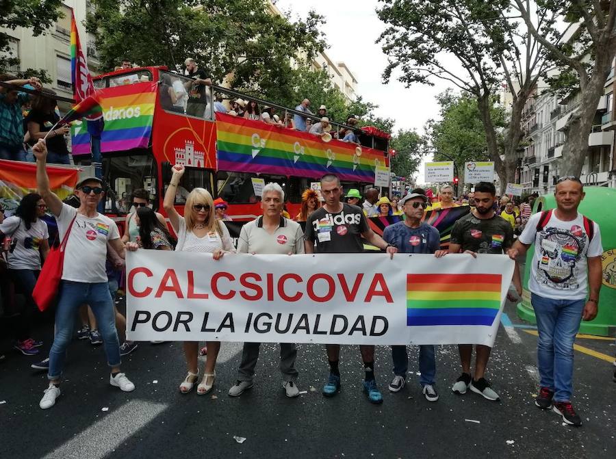 Miles de personas participan en la marcha que recorre el centro de la ciudad entre Navarro Reverter y la plaza del Ayuntamiento