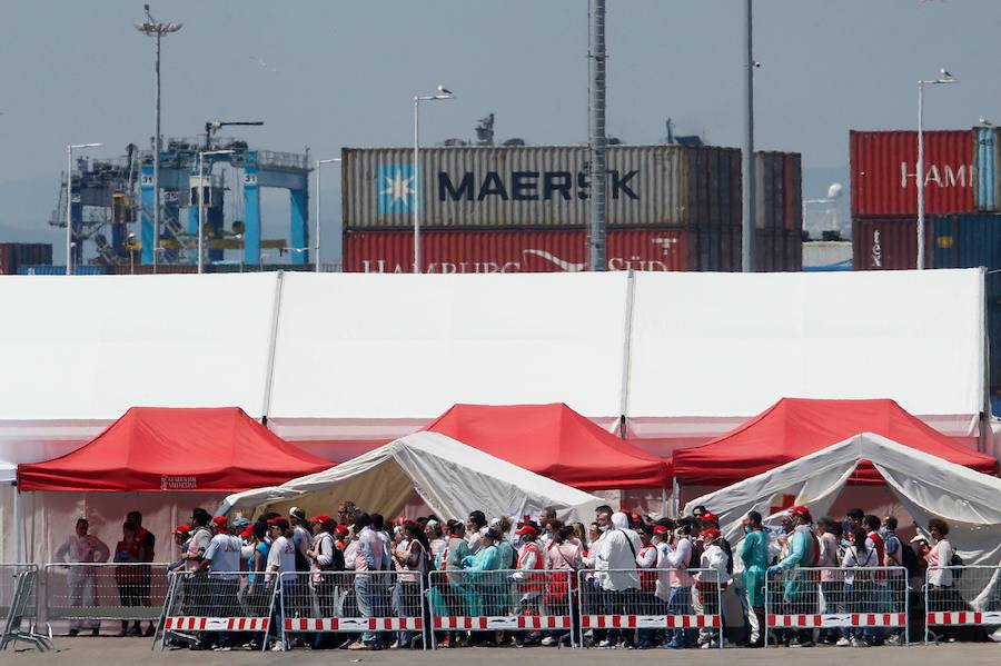 Fotos: La flotilla del Aquarius llega a Valencia