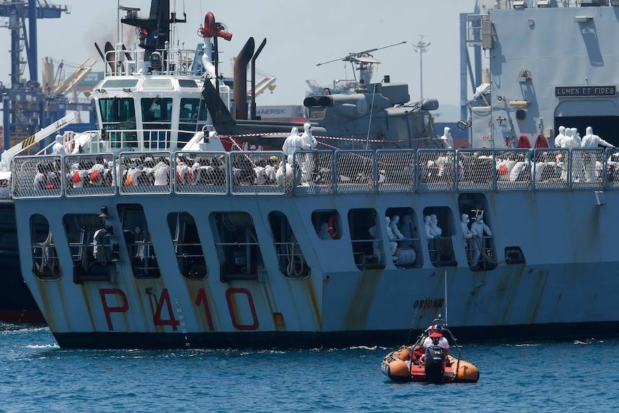 Fotos: La flotilla del Aquarius llega a Valencia