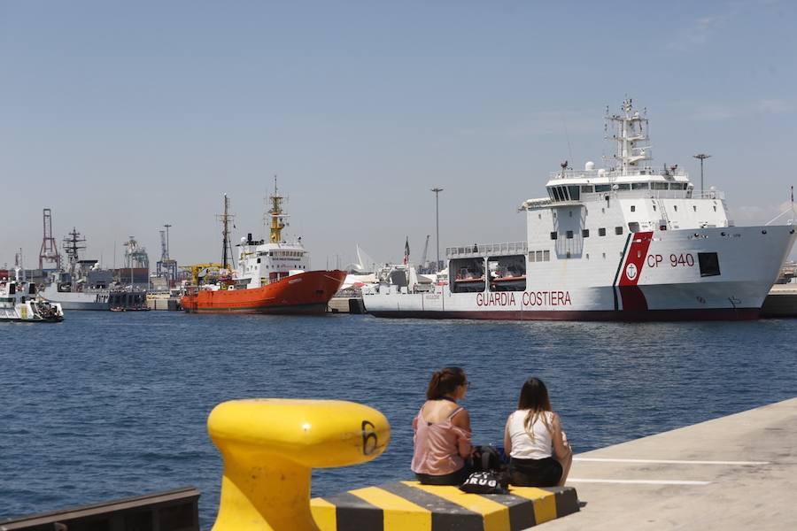 Fotos: La flotilla del Aquarius llega a Valencia