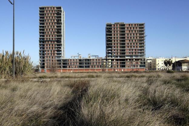 Los edificios abandonados del antiguo Ivvsa en Sociópolis. 