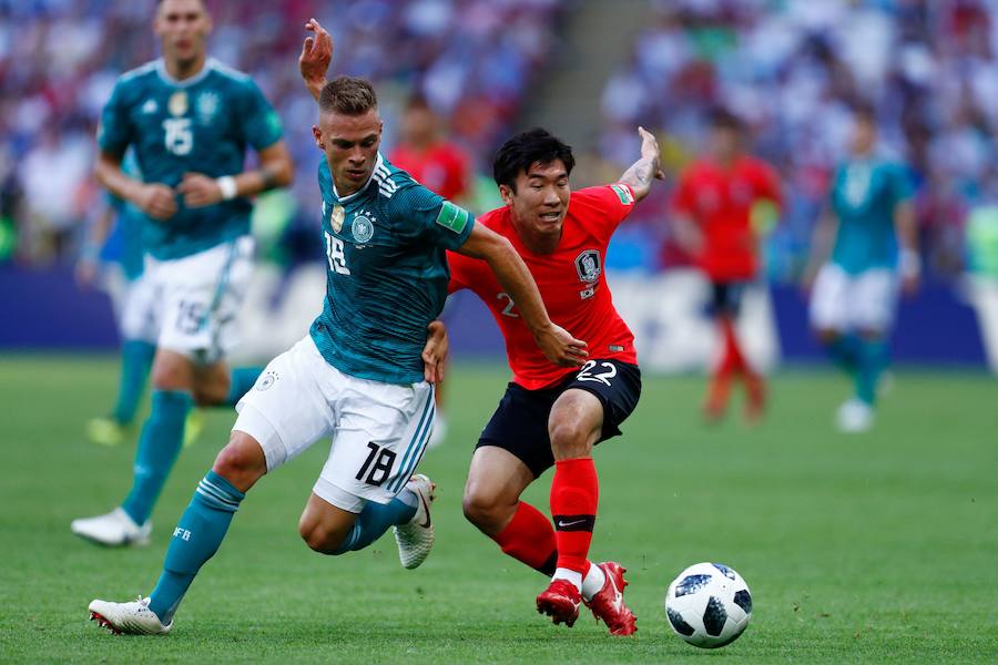 Corea del Sur venció a Alemania por 2-0 y selló el adiós de la campeona en Brasil al Mundial de Rusia.