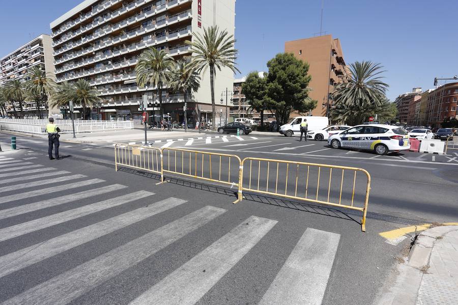 Fotos: Monumental atasco en Valencia