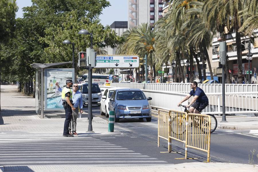 Fotos: Monumental atasco en Valencia