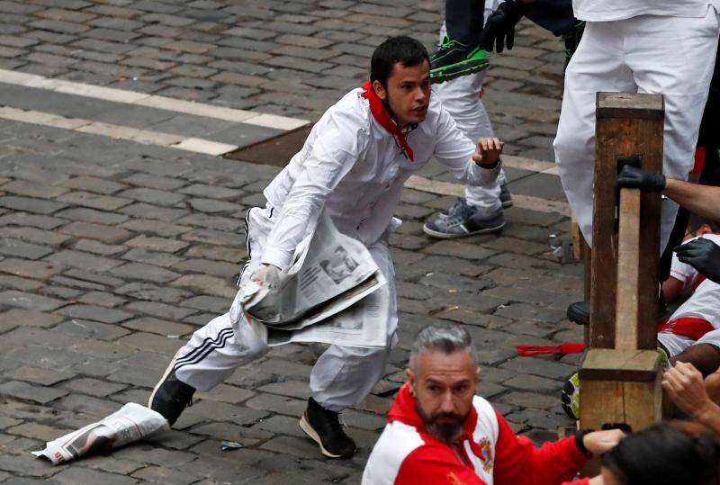 Fotos: Fotos del encierro de San Fermín con toros de Jandilla (viernes 13 de julio de 2018)