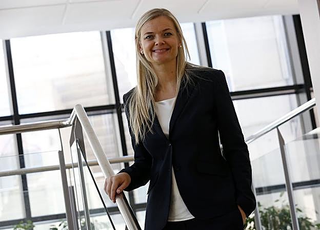 Nadia Hewett, experta en blockchain, tras la jornada organizada por Cámara Valencia en el Puerto