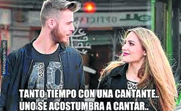 Marcado. La actuación del portero De Gea en el Mundial ha provocado numerosas bromas, algunas vinculadas a su relación con Edurne