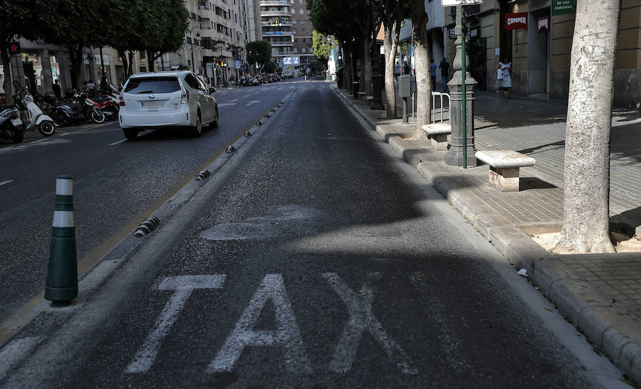 Fotos: Huelga de taxistas en Valencia - martes 31 de julio