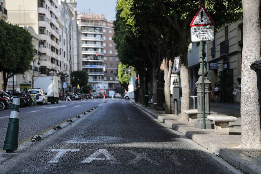 Fotos: Huelga de taxistas en Valencia - martes 31 de julio