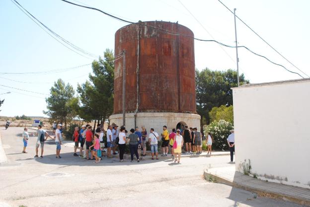 Visita al depósito de abastecimiento de agua de La Encina. 