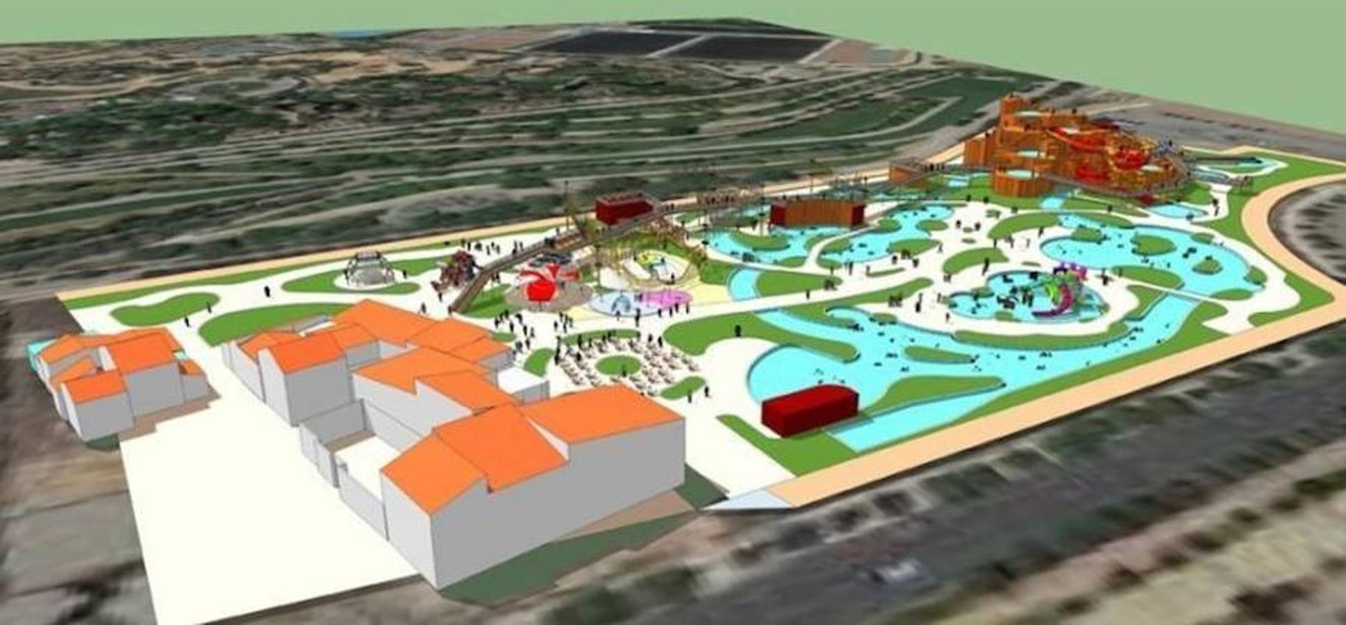 PARQUE ACUÁTICO JUNTO AL BIOPARC | La empresa que gestiona el Bioparc de Valencia quiere realizar en la parcela de 25.000 metros cuadrados que linda con la Avenida Pío Baroja y el Parque de Cabecera un parque acuático con ríos lentos y rápidos, playas fluviales o un innovador 'canyoning' donde personas de diferentes edades podrán interactuar con el agua. El proyecto contará con puentes tibetanos, tirolinas y pasarelas con un alto componente de acción y aventura, incluido un templo de Angkor y una gruta subacuática.