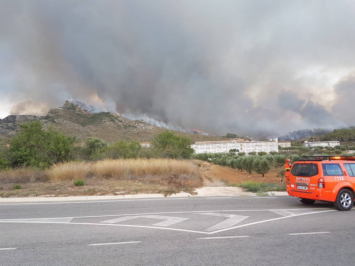 Incendio en Llutxent.