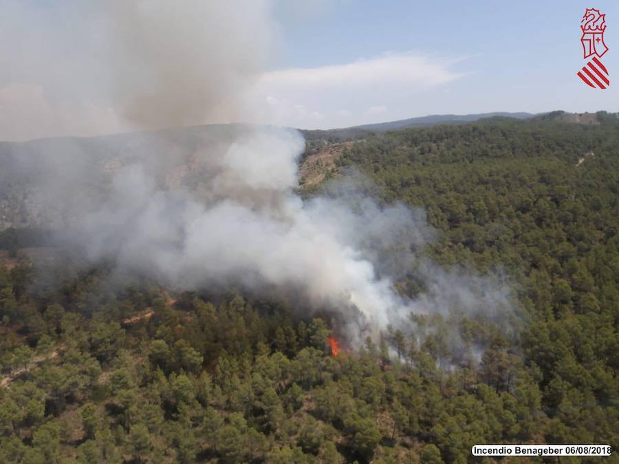 Incendio en Tuéjar.