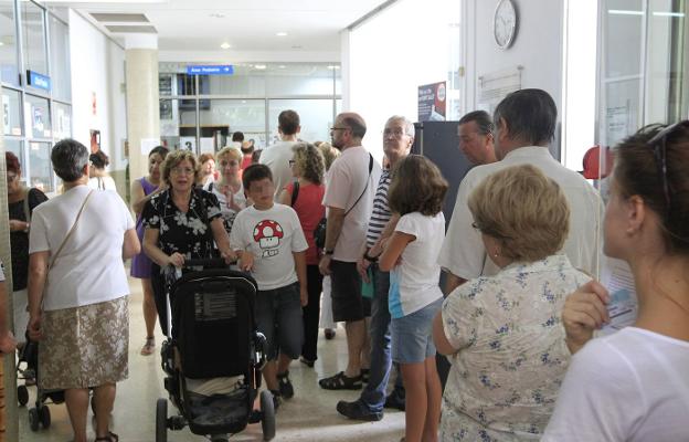 Pacientes esperando en un centro sanitario valenciano. 