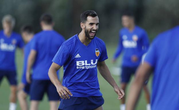 Montoya, en un entrenamiento reciente.