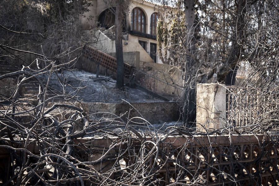 Fotos: Así han quedado las casas tras el incendio de LLutxent