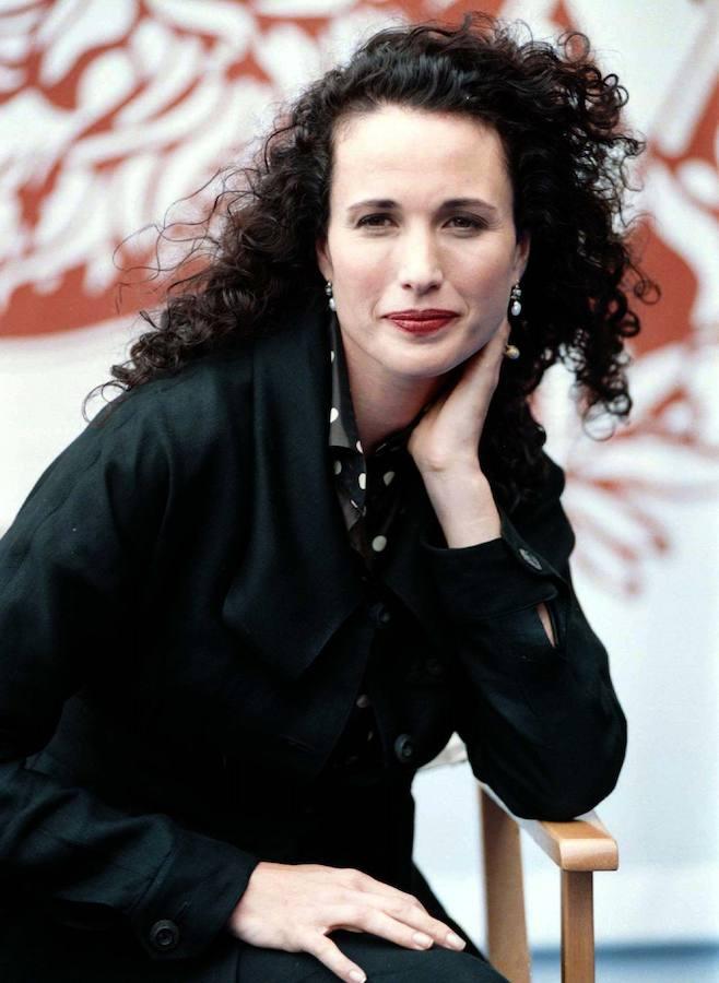 Andie MacDowell hace unos años.