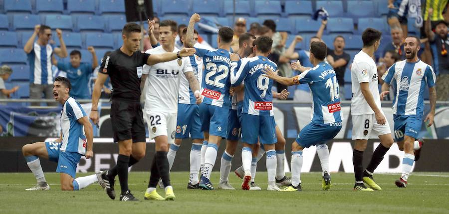 Estas son las imágenes que deja el partido de la segunda jornada de Liga en el RCDE Stadium