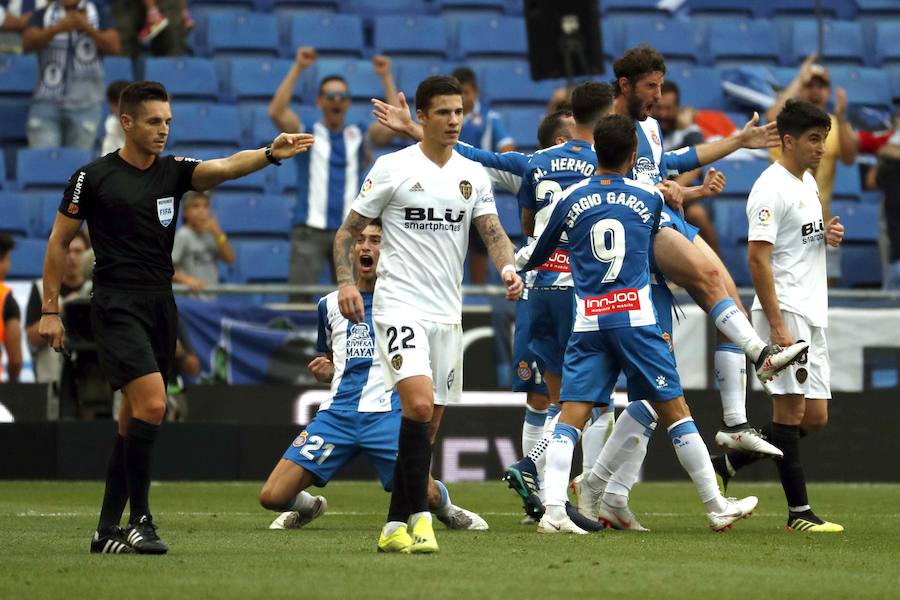 Estas son las imágenes que deja el partido de la segunda jornada de Liga en el RCDE Stadium