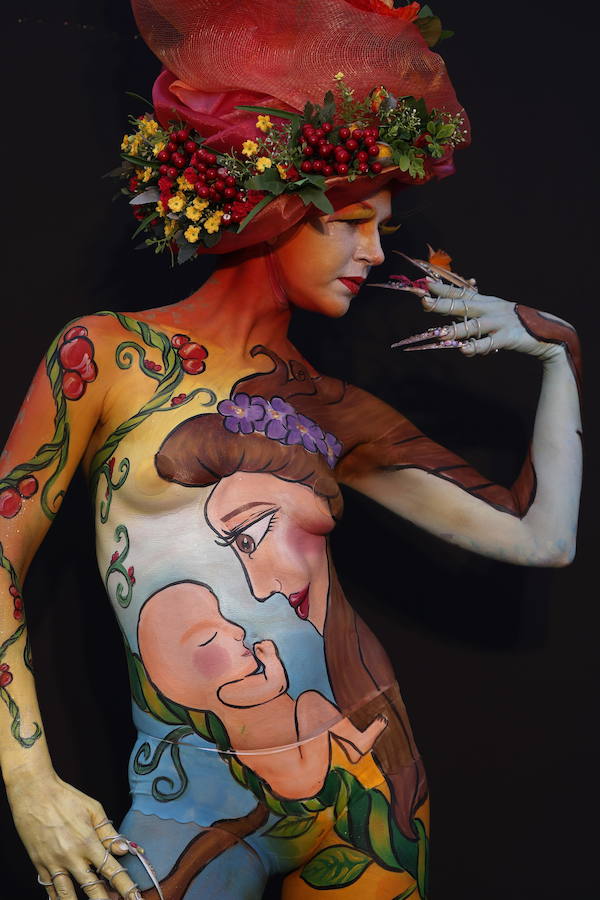 Color, color, color... El Daegu International Body Painting Festival 2018 ofrece sobre todo color y arte sobre la piel. La localidad surcoreana de Daegu celebra estos días este evento de pintura sobre la piel.