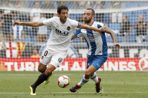 Parejo y Darder, en el encuentro del domingo. 