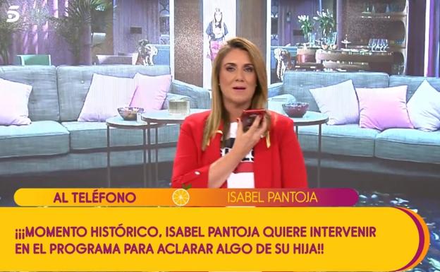 Isabel Pantoja estalla en 'Sálvame' en directo para hablar de su hija Chabelita