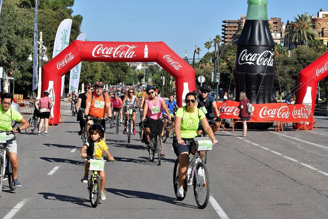 El inicio del recorrido, de 7,5 kilómetros, era a las las diez de la mañana entre el puente de Aragó y el de les Flors.