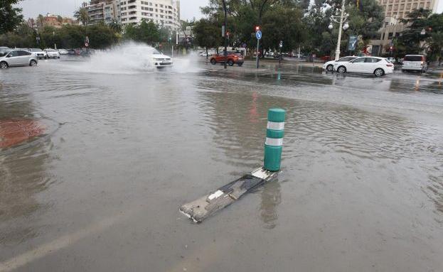 Precipitaciones en la ciudad de Valencia.