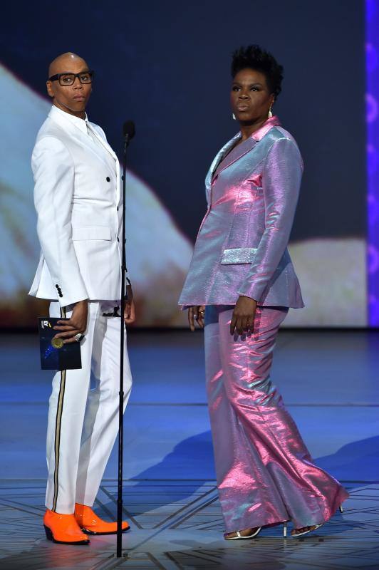 RuPaul y Leslie Jones. 