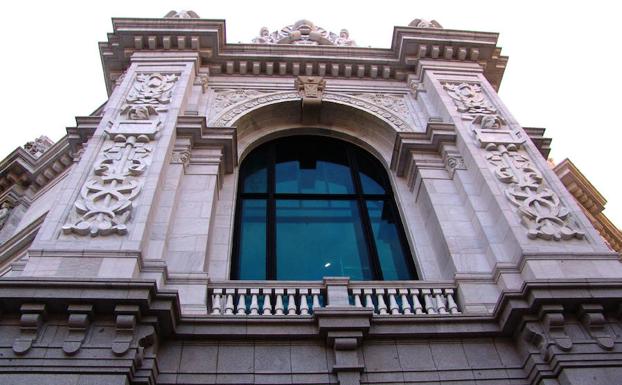 Fachada del Banco de España en Madrid.