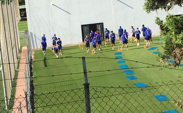 Imagen del entrenamiento de hoy en Paterna.