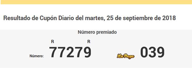 Resultados de la ONCE de hoy martes 25 de septiembre. Comprobar cupón premiado y Triplex