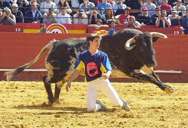 El Rata, en aquel quiebro al de Carmen Borrero en 2002. 