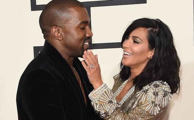 Kanye West, Ye, y Kim Kardasian, en una imagen de arghivo