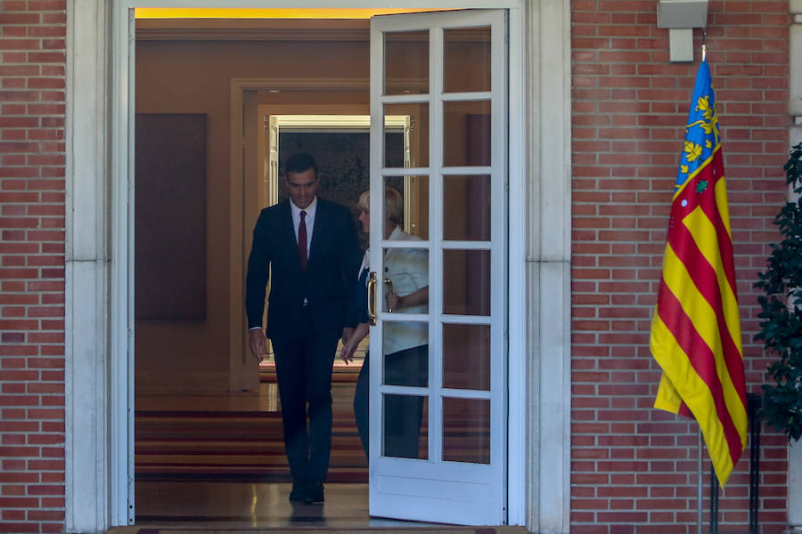 Fotos: Encuentro entre Ximo Puig y Pedro Sánchez en La Moncloa