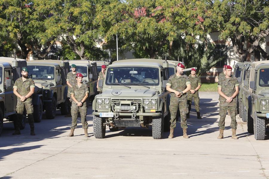 Fotos: Fotos del convoy militar que sale de Paterna rumbo a una guerra simulada en Noruega