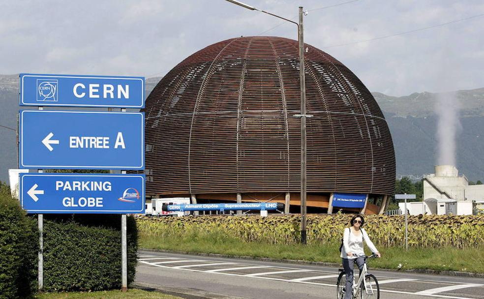 Entrada al CERN, en Ginebra. 