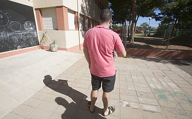 La víctima de la agresión en el Ceip La Pinaeta. 