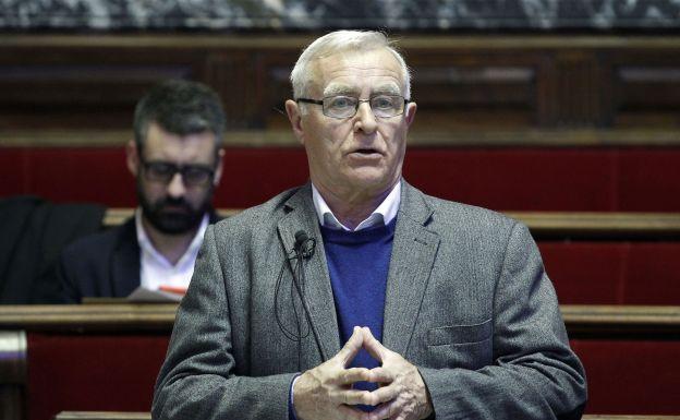 Joan Ribó, durante un Pleno del Ayuntamiento de Valencia.