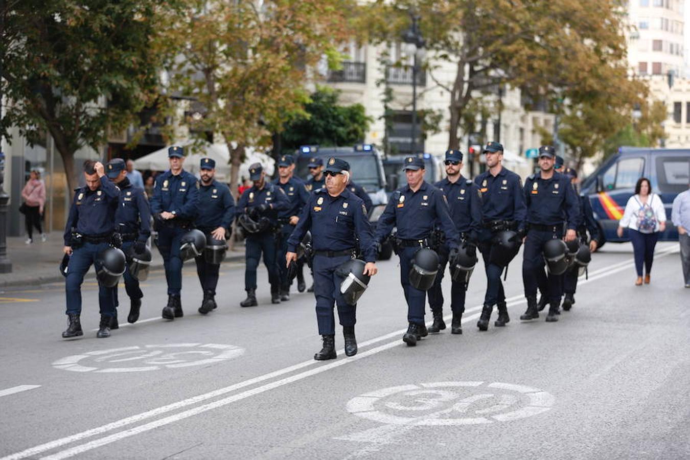 Los actos de la festividad del 9 d'Octubre de 2018 han contado con un impresionante dispositivo de seguridad.