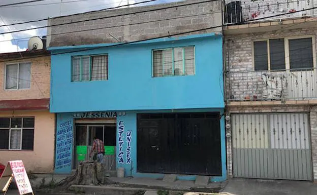 La vivienda de los presuntos feminicidas, en la colonia Jardines de Morelos. 