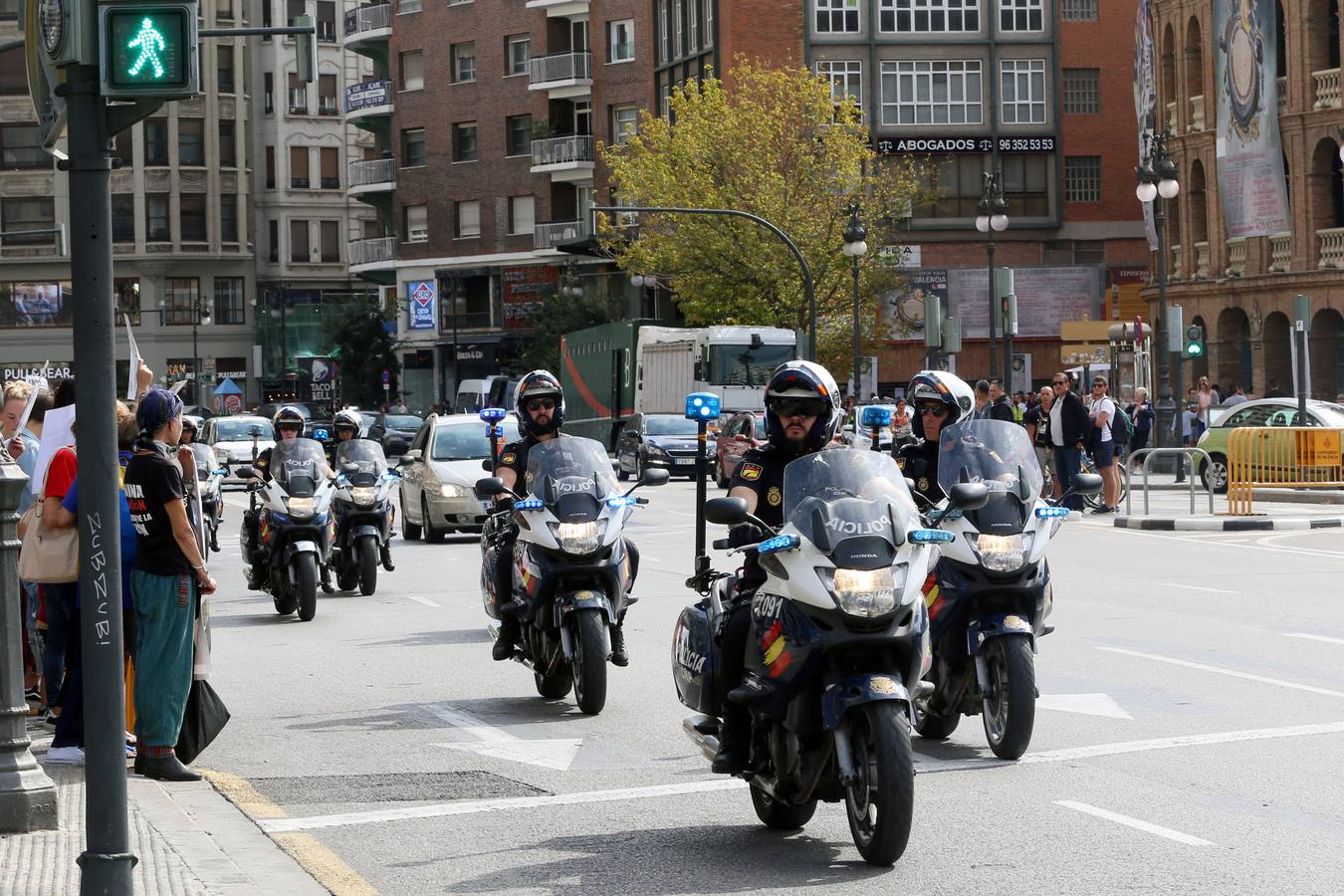 Los actos de la festividad del 9 d'Octubre de 2018 han contado con un impresionante dispositivo de seguridad.