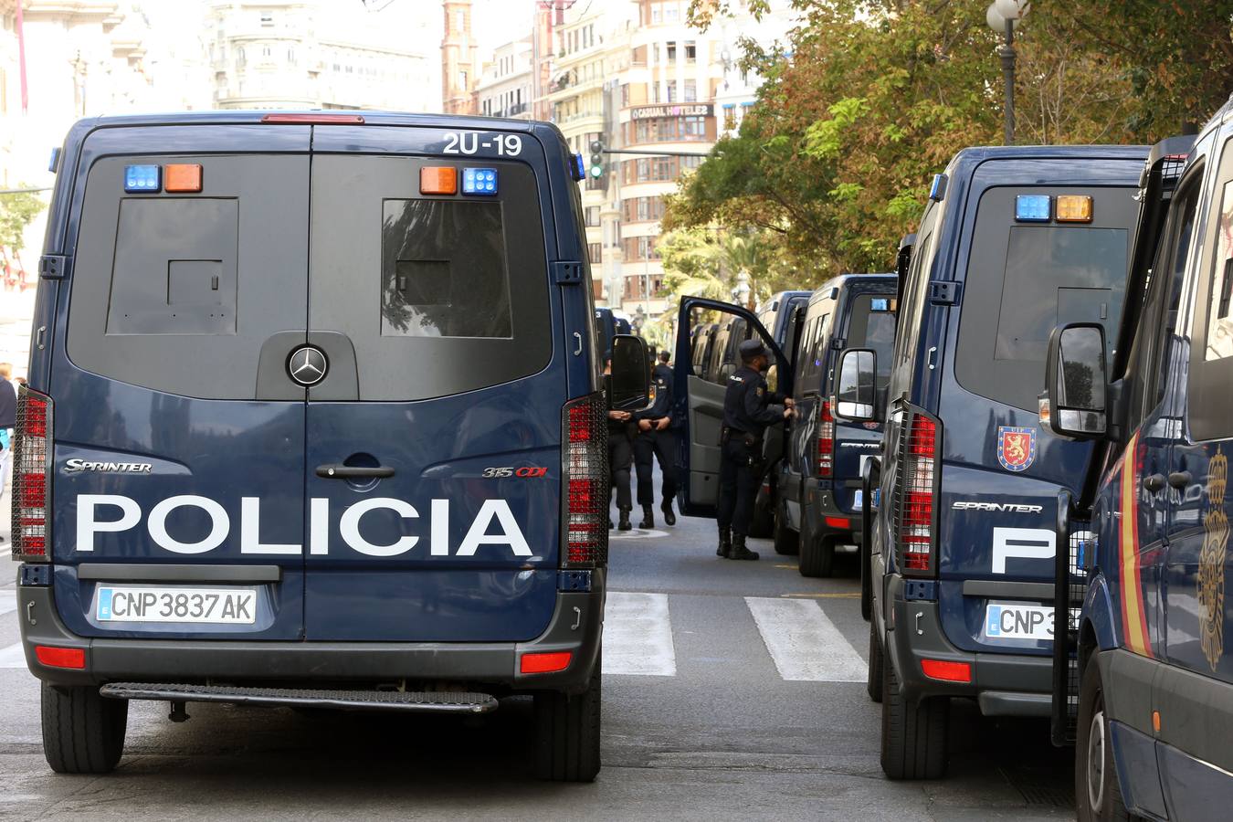 Los actos de la festividad del 9 d'Octubre de 2018 han contado con un impresionante dispositivo de seguridad.
