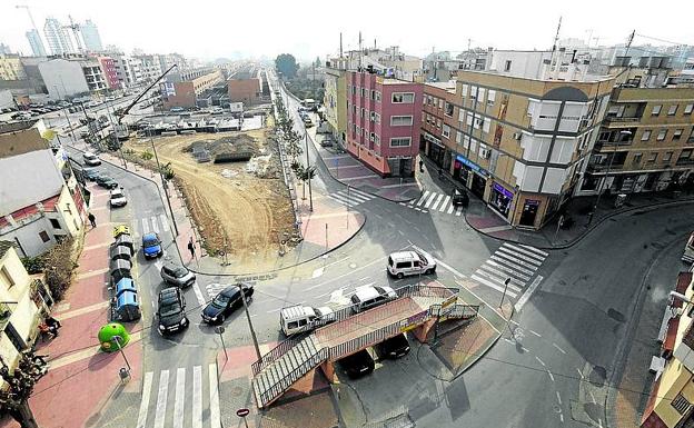 Área inundable urbanizada en Espinardo (Murcia) 