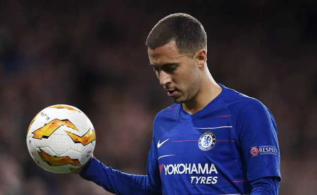 Eden Hazard, con la camiseta del Chelsea. 