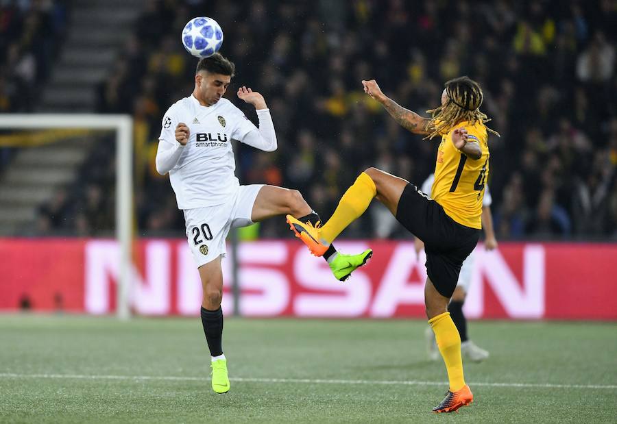 Estas son las mejores imágenes del partido disputado en el Stade de Suisse, correspondiente a la tercera jornada de Champions