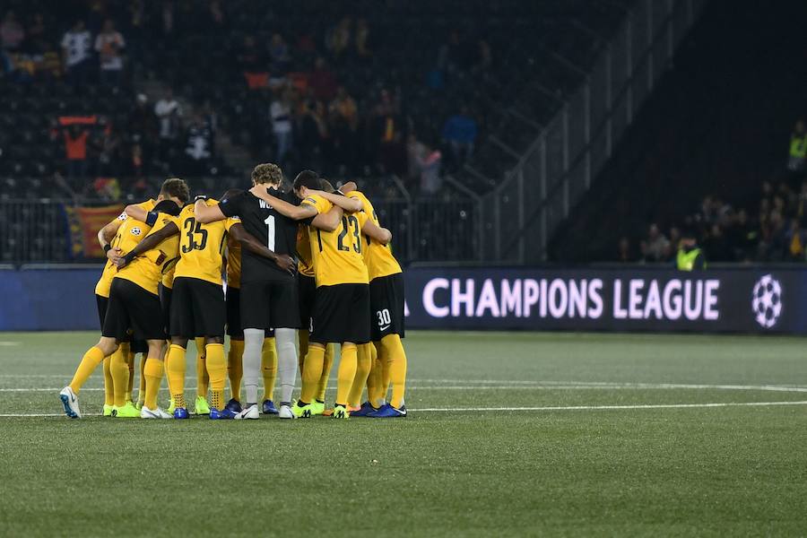 Estas son las mejores imágenes del partido disputado en el Stade de Suisse, correspondiente a la tercera jornada de Champions